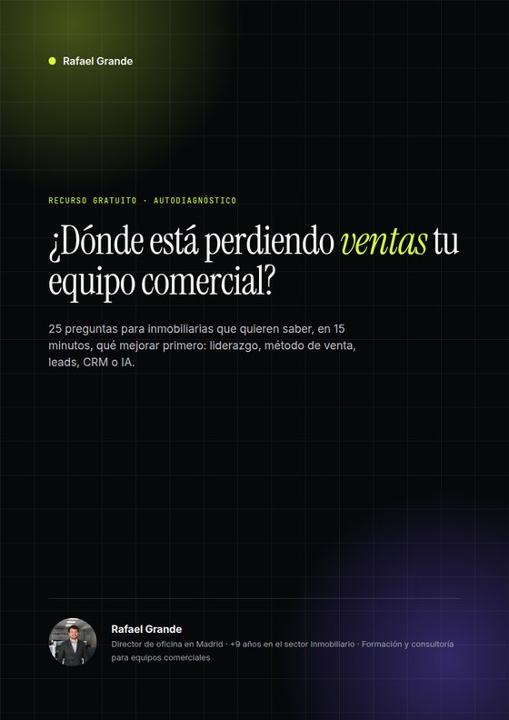 Portada del autodiagnóstico comercial para inmobiliarias